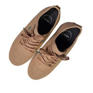 NWOB VESSI Weekend Waterproof Sneakers Tan Brown Mens 10 Womens 11 Vegan Low Top